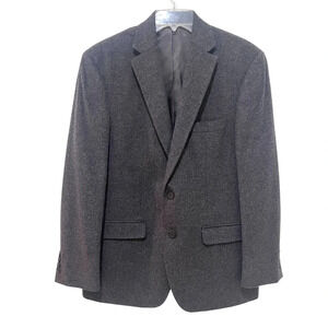 Lauren Ralph Lauren Men's Charcoal Gray Wool Silk Cashmere Blazer Jacket SZ 40R